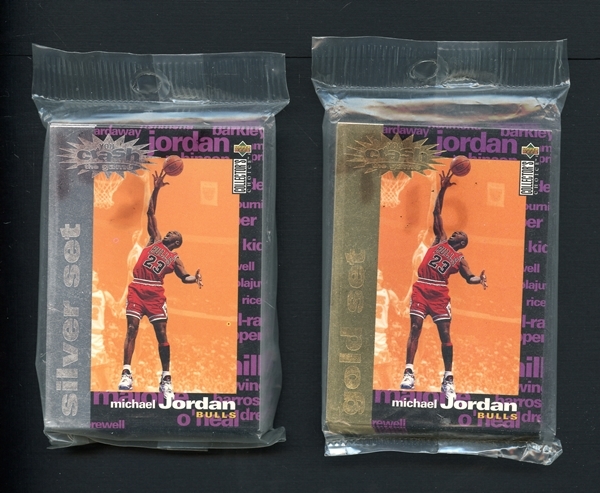 1995 Michael Jordan Upper Deck Collectors Choice Crash The Game Silver And Gold Complete Unopened Sets