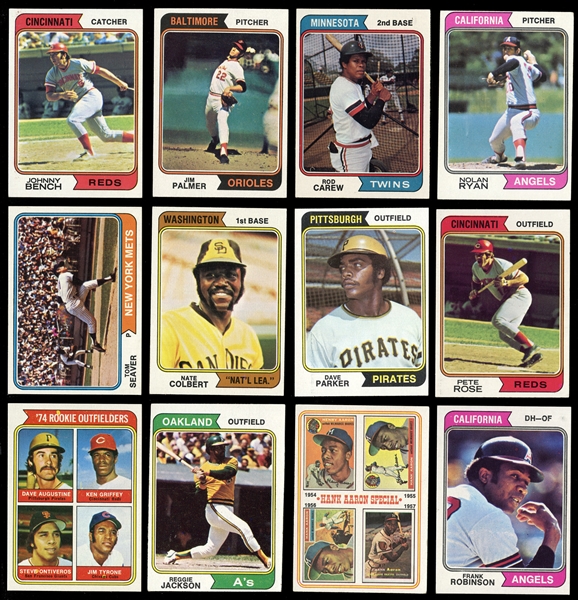 1974 Topps Baseball Near-Complete Set (656/660) No Schmidt or Winfield