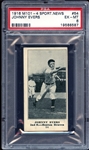 1916 M101-4 Sporting News #54 Johnny Evers PSA 6 EX/MT