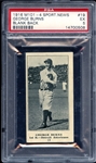 1916 M101-4 Sporting News #19 George Burns Blank Back PSA 5 EX