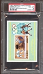1972 Ajman Olympic Boxing Stamp Souvenir Sheet Cassius Clay PSA 8 NM/MT