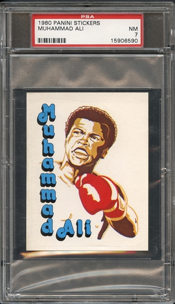1980 Panini Stickers Muhammad Ali PSA 7 NM