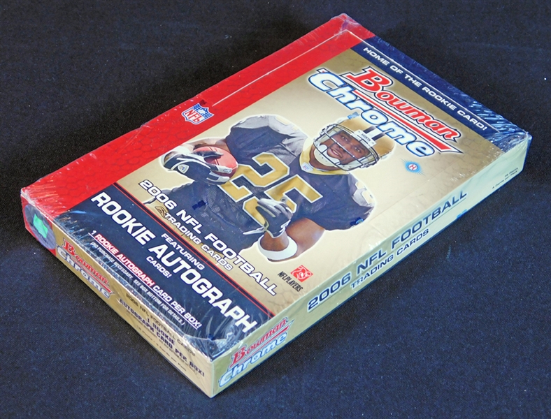 2006 Bowman Chrome Football Unopened Hobby Box