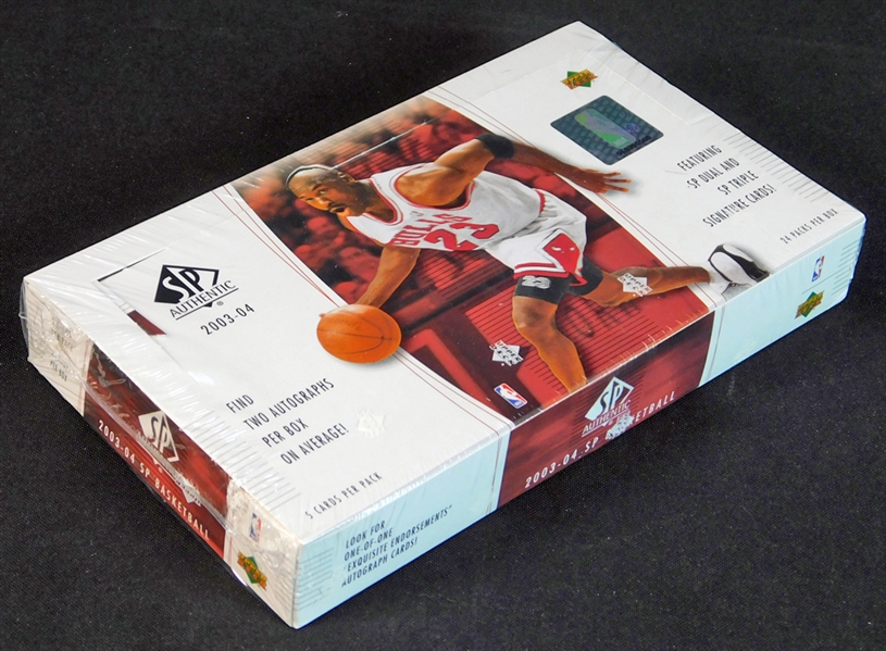 2003-04 Upper Deck SP Authentic Basketball Unopened Hobby Box