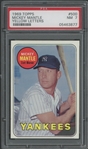 1969 Topps #500 Mickey Mantle Yellow Letters PSA 7 NM