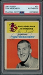 1961 Fleer #31 Tom Meschery Autograph PSA/DNA Authentic
