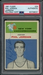 1961 Fleer #24 Phil Jordan (Jordon) Autograph PSA/DNA Authentic