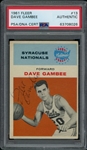 1961 Fleer #13 Dave Gambee Autograph PSA/DNA Authentic