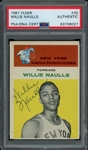 1961 Fleer #32 Willie Naulls Autograph PSA/DNA Authentic