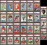 1970s Topps Denver Broncos HOF And Star Group Of 32 All PSA Graded