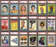 1962-79 Hockey Group Of 34 All PSA Graded