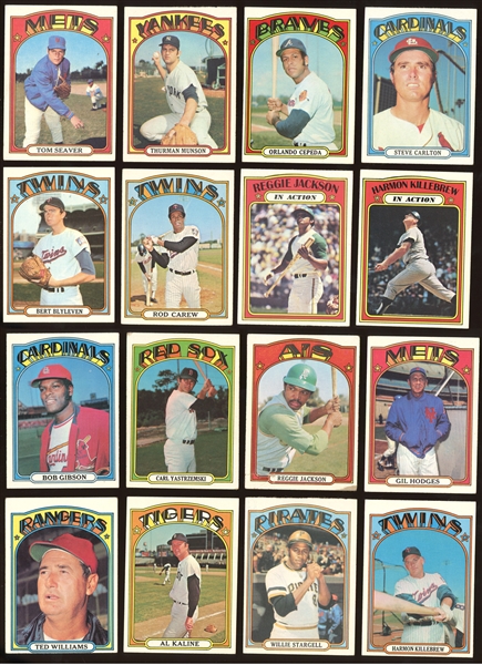 1972 Topps Star and HOF Group of (64)