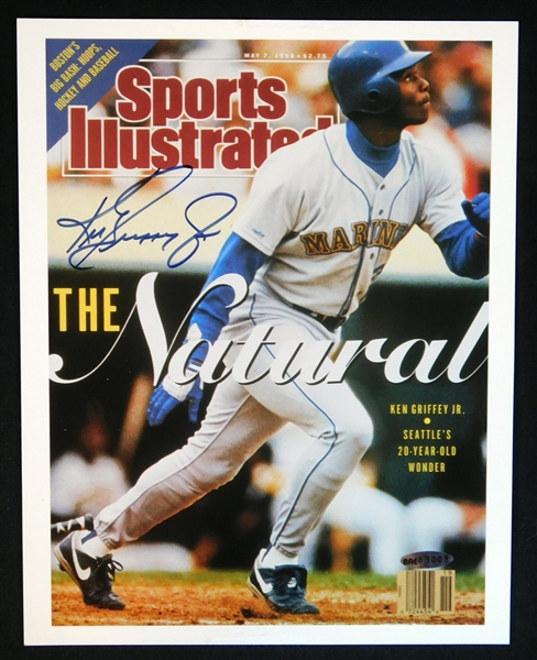 Ken Griffey Jr. Signed Sports Illustrated Cover Photo UDA