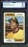 1974 Topps #456 Dave Winfield ISA 6 EX-MT