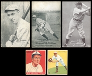 1930s-40s Goudey and Exhibits Group of (5)
