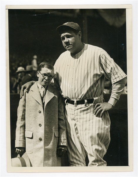 Babe Ruth - Ruth Hits Home Run For 11 Year Old Johnny Sylvester 