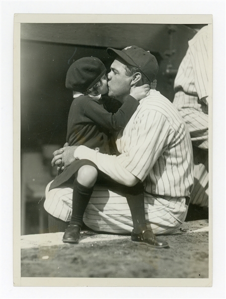 Babe Ruth With Daughter Dorothy