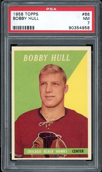 1958 Topps #66 Bobby Hull PSA 7 NM