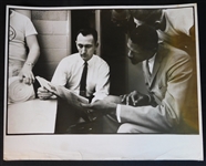 Outstanding Oversized Type I Original Photograph of Bill Russell and Bob Cousy