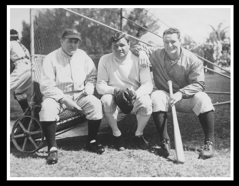 Joe McCarthy Babe Ruth And Lou Gehrig