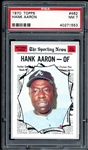 1970 Topps #462 Hank Aaron PSA 7 NM