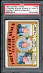 1972 O-Pee-Chee Dodgers Rookie Stars #198 Hough/OBrien/Strahler PSA 6 EX-NM