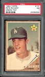 1962 Topps #131 Pete Richert Green Tint PSA 7 NM
