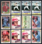 1978-87 Pete Rose Group Of 34 Cards