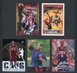 2003-06 Group Of Five (5) Lebron James Cards With Topps Pristine Rookie