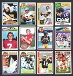 1976-83 Topps Football Hall Of Fame Quarterback Group Of 37 Cards