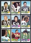 1975 Topps Football Shoebox Collection Of Over 1000 Cards With Stars And HOFers