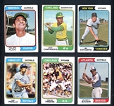 1974 Topps Baseball Group of over 850 Cards