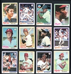 1978 Topps Baseball Near Complete Set 677/726 With 1500 Total Cards