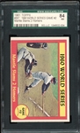 1961 Topps #307 1960 World Series Game #2 Mantle Slams 2 Homers SGC NM