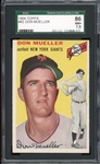 1954 Topps #42 Don Mueller SGC 7.5 NM-MT+