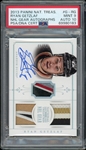 2013 Panini National Treasures NHL Gear Autographs (45/50) #G-RG Ryan Getzlaf PSA/DNA Certified 9 MINT Auto 10
