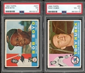 1960 Topps PSA Graded Lot Of Two (2) 