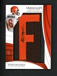 2018 Panini Immaculate Nameplate Nobility (4/8) #NP-10 Baker Mayfield 