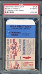 1958 World Series GM. 4 Stub Oct. 5, Spahn-Ford/Trimmed (Braves 3, Yankees 0) PSA Authentic