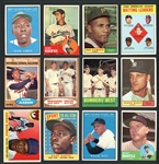 1955-72 Topps Shoebox Collection Of 40 With Stars And HOFers