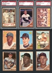 1962 Topps Partial Set (383/598) With Stars And Graded Cards