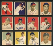 1949 Bowman Near Complete Set (213/240) With Additional 11/12 Variations Includes J. Robinson, Musial, Campanella, Paige, Etc. 