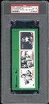 2001 Ingushetia Republic 3 Stamp Panel - Black & White Muhammad Ali PSA 6 EX-MT