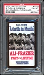 2002 Limited Edition A Thrilla In Manila #7029 Ali/Frazier Phone Card PSA 6 EX-MT