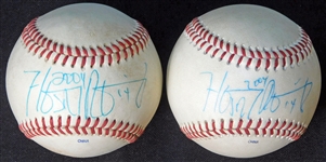 2004 Hanley Ramirez Game-Used and Signed Florida State League Ball Group of (2)
