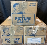 1987-89 Topps Baseball Vending Box Case Lot of (3)
