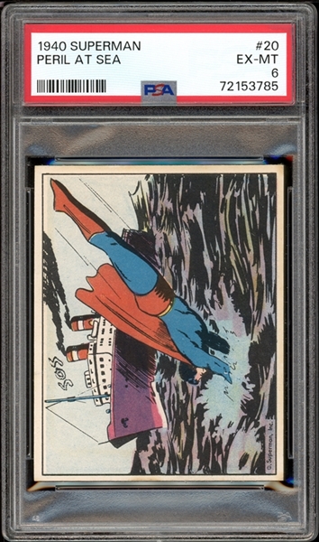1940 Superman #20 Peril At Sea PSA 6 EX-MT