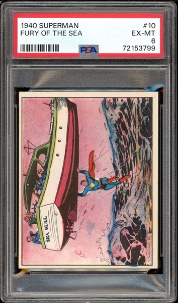 1940 Superman #10 Fury Of The Sea PSA 6 EX-MT