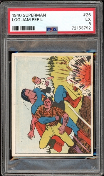 1940 Superman #26 Log Jam Peril PSA 5 EX
