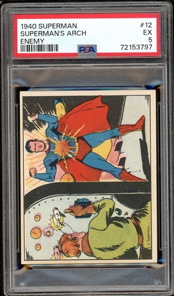 1940 Superman #12 Supermans Arch Enemy PSA 5 EX